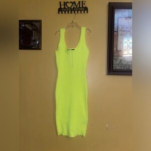 Neon Yellow Minidress